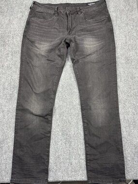 Buffalo David Bitton Ash Slim Stretch Jeans Washed Black NWOT Men's 34x32 · WP-0